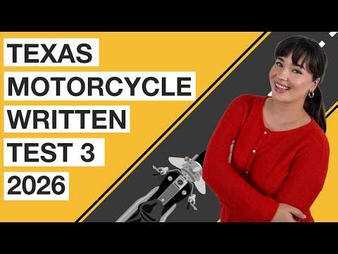 Texas Motorcycle Written Test 3 2026 (50 Questions with Explained Answers)