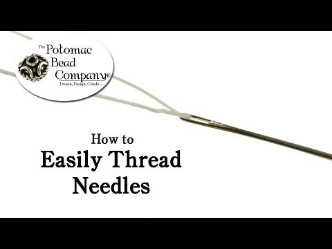 How to easily thread beading needles