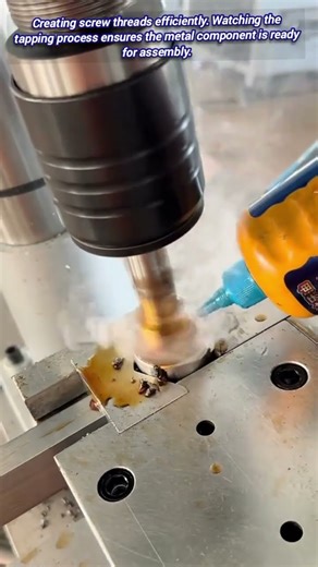 Cutting Precise Internal Threads Using Tapping Machine.