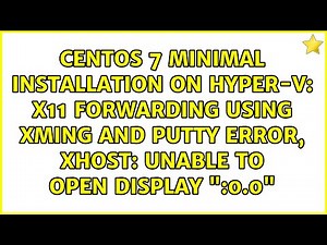 X11 forwarding using Xming and PuTTy error, xhost: unable to open display ":0.0"