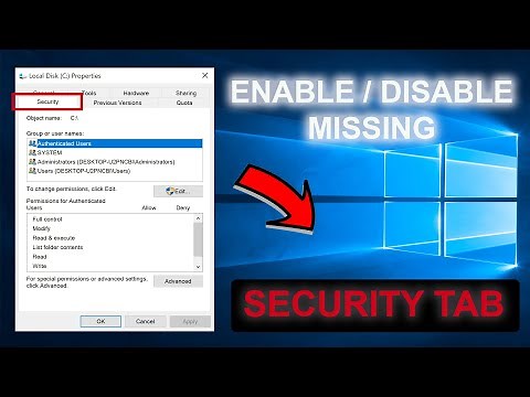 Security Tab Missing in Folder Properties Windows 10 11 [FIX]
