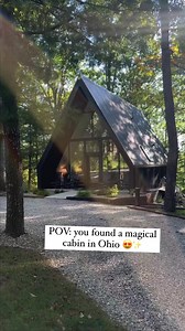 8.7K views · 249 reactions | Need to relax and unwind?!✨ Our newest A frame cabin is the perfect place! Guests also have access to our private pond and miniature farm! #aframecabin #vacationrental #modernarchitecture #airbnb #cabininthewoods #luxuryhomes #unique #interiordesign #hockinghills #ohio #thehockinghills | Creative-Cabins | Facebook