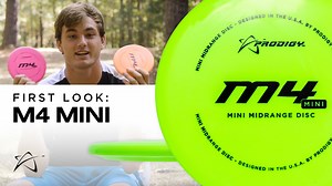 The Prodigy M4 is one of the most widely used and loved Midrange discs in our line up. The new M4 Mini is based on the same design at approximately 70 percent of the size, weighing in at around 67 grams. It’s tons of fun to throw and flies great, so be sure to grab one on Black Friday, November 29th! | Prodigy Disc
