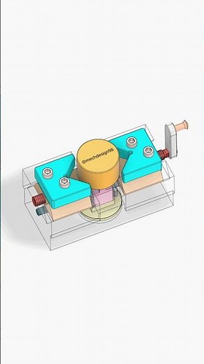Self-Centering Mechanism using Bi-Directional Lead Screw | 3D Animation ✅
