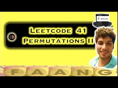 Permutations II | Leetcode 47 | Backtracking Playlist | Live coding session
