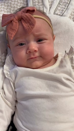 Adorable Baby Girl Raising Eyebrows | Cute Baby Expressions