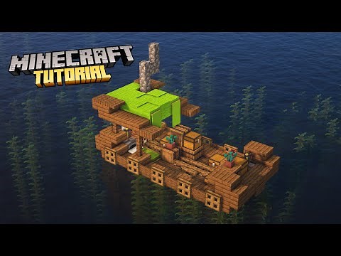 How to build a Survival Raft in Minecraft | Tutorial