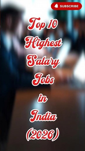 Top 10 Highest Salary Jobs in India (2026) #iqguide #shots #jobs