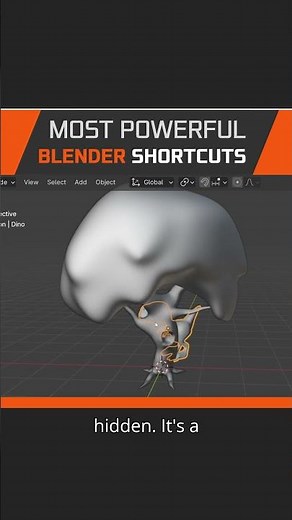 Blender: Select through Object #blendertutorial #blender3d #shorts