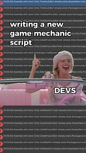 1.3K views | It's just a few console errors, this is fine, this FINE ‍ #gamedevproblems #codingstruggles #devlife #programminghumor #gamedev #barbiememes | Noodlecake | Facebook