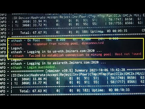 How Fix Hive OS Mining Rig Error "No response from mining pool, Disconnected"