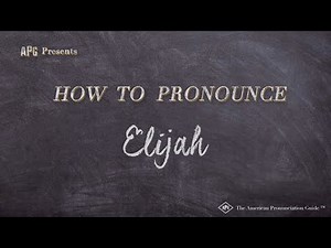 How to Pronounce Elijah (Real Life Examples!)