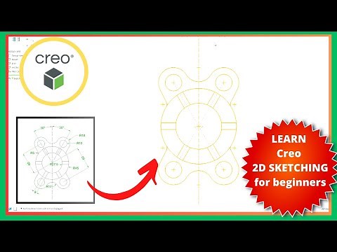 Tutorial: How to Create a 2D Sketch in Creo Parametric