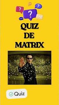 🧩🧩Mini Quiz de Matrix🧩🧩 #matrix #matrixreloaded #matrixrevolutions