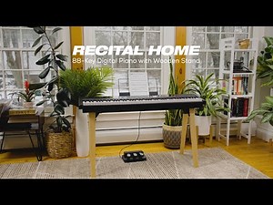 Alesis Keyboards | Recital Home | 88-Key Contemporary Home Digital Piano with Wooden Stand