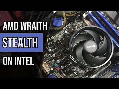 Putting an AMD Wraith Spire Stealth Stock CPU Cooler On An Intel Processor How Well Does It Perform?