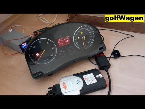 Delphi DS150E Imstrument cluster out put test VW Golf 5