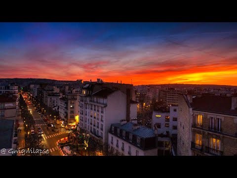 Du jour à la nuit, un timelapse sur les toits de Boulogne