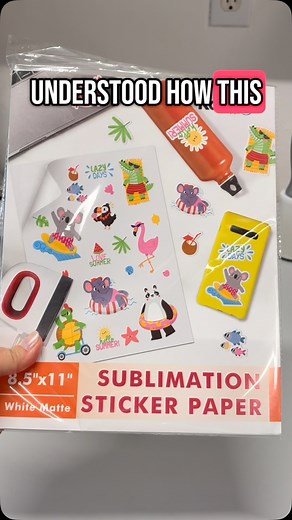 Daisy Lane on Instagram: "Create stickers using Koala sublimation sticker paper! #sublimation #sublimationprinting #stickerpaper #daisylanecompany"