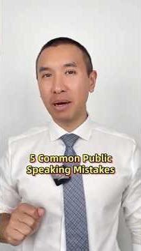Top 5 Public Speaking Mistakes and How to Fix Them!