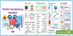 Maths Vocabulary Booklet
