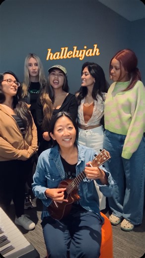 Cynthia Lin on Instagram: "✨hallelujah ✨with my voice class 👏🏽👏🏽👏🏽 #ukulele tutorial on my youtube! day48/ #100daysuke2025"