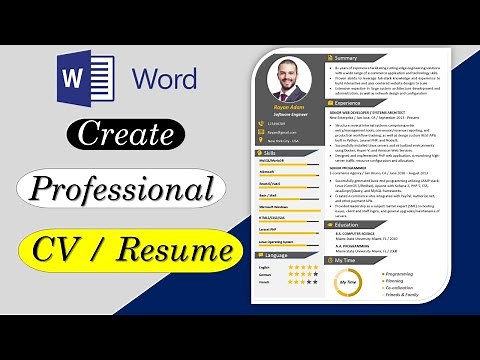 How to Create Professional Resume in 10 Minutes | Awesome Resume in MS Word