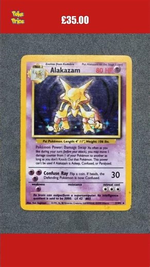 Pokemon Card: Alakazam 1/102 Holo Rare: Base Set English Single