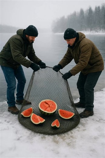 We caught a fish... with a watermelon—and regretted ever going near that lake! 😱🍉🎣 When we went to Grandma's village, everything seemed normal: the heat, the lake, fishing rods, and a huge, cold watermelon under the shade of a tree. But the fish weren't biting, so one of us suggested something crazy—making a net out of watermelon rinds! 🤯 We tied them with fishing line, waded into the water, and began to drag the "watermelon net" along the shore. And suddenly—the water bubbled up, the rinds 