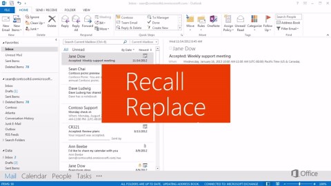 Retrouver ou remplacer un e-mail envoyé dans Outlook
