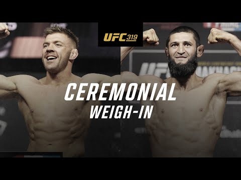 Ceremonial Weigh-Ins 319: Du Plessis vs Chimaev