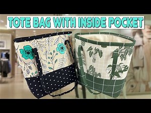 Tote Bag with Inside Divider Pocket | The Sewing Room Channel