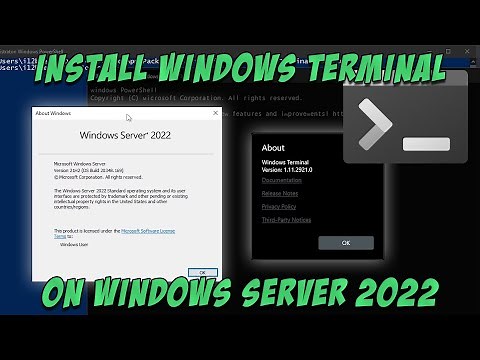 Install Windows Terminal on Windows Server 2022