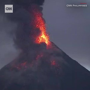 Watch as lava erupts from Mount Mayon volcano in the Philippines http://cnn.it/2DEtrEw | CNN