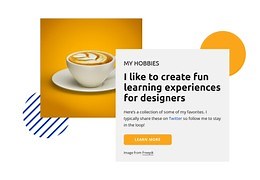 My hobbies - Html Code Example by Nicepage