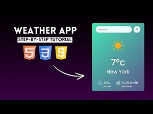 Weather App using HTML CSS & Javascript | Javascript Projects 2024