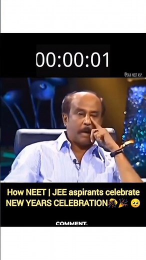 How NEET | JEE aspirants celebrate NEW YEARS CELEBRATION 🎉😵 #neet #jee #neet2026 #jeemains #newyear