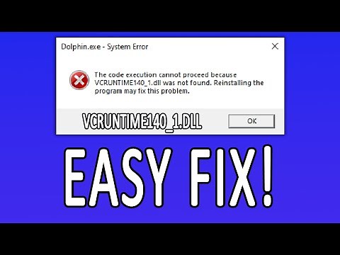 VCRUNTIME140_1.dll Was Not Found EASY FIX (2025) | (Including MSVCP140.dll)