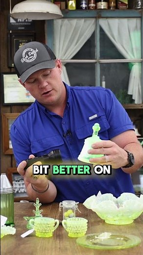 Uranium Fenton Art Glass Bell: Can You Identify This Pattern?