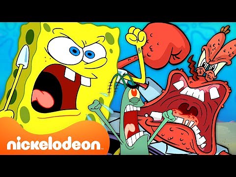 SpongeBob ANGRIEST Moments! 😡 | SpongeBob SquarePants | Nickelodeon UK