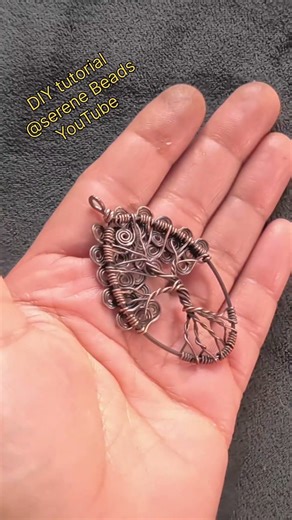 Making spiral wire tree #wirewrapping #wirewrappedtree