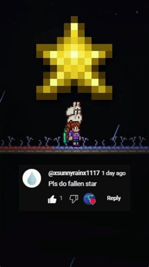 Terraria Fact Day 308: Fallen Star #terraria #gaming #shorts ‪@xsunnyrainx1117‬