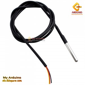 DS18B20 Digital Temperature Temp Sensor Probe For Thermometer Waterproof 100CM เซ็นเซอร์วัดอุณหภูมิกันน้ำ