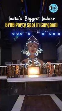 India's Biggest Indoor BYOB Party Spot In Gurgaon | Curly Tales #shorts