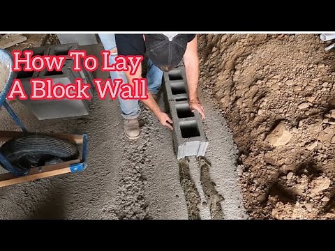 How to build a block wall