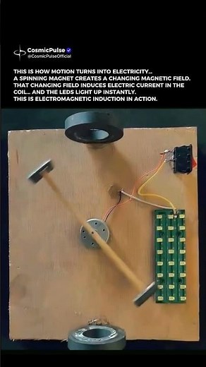 Turning Light ON With a Magnet 😳 (Electromagnetic Induction)
