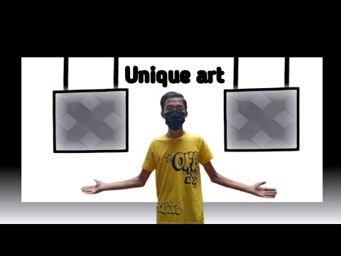 Easy and unique art of illusion of graph paper 