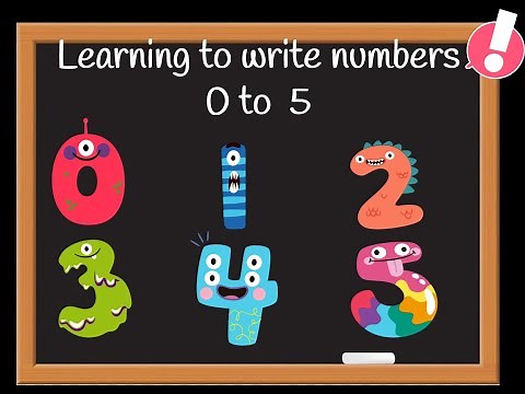 Learning to Write Numbers 0 to 5 | How to Write 0 to 5 for Kids | Handwriting Numbers Preschool