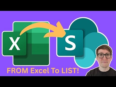 SharePoint - Create List from Excel Import!