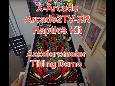X-Arcade2TV-XR Haptics Kit 6DOF Accelerometer Hands On in Mixed Reality